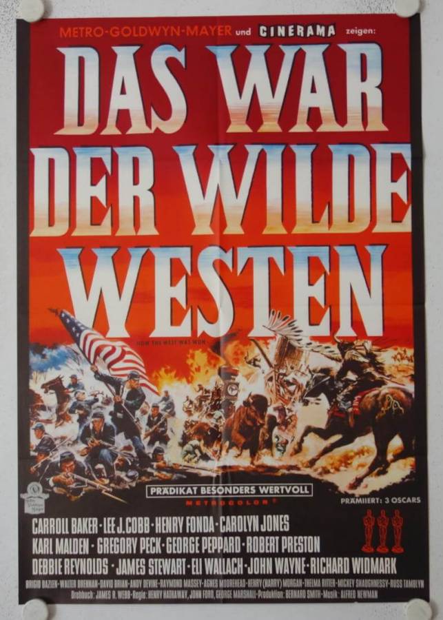 Das war der wilde Westen originales deutsches Filmplakat